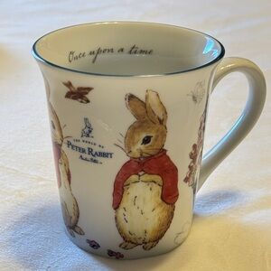 BEATRIX POTTER Peter Rabbit "Once Upon A Time" Mug Cup Collectible 14oz New